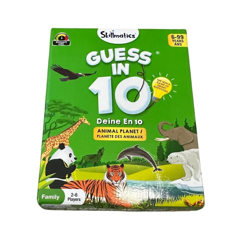 Skillmatics Guess in 10 Animal Planet Educational Card Game for Kids Ages 6+